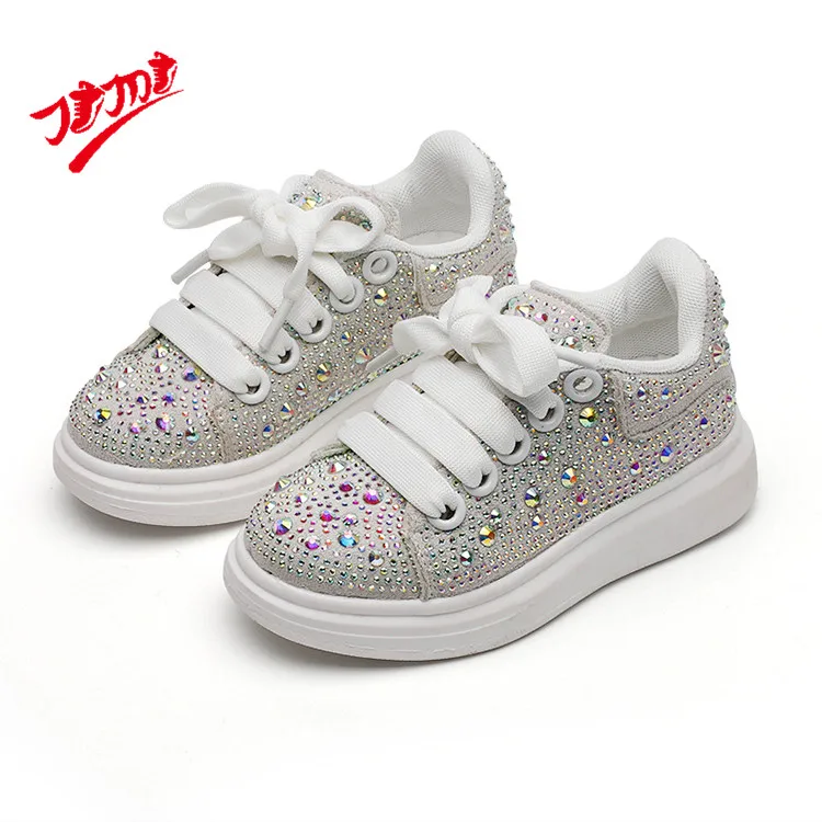 

Import And Export Quality Kids Canvas Shoes White Canvas Girls Running Shoes, White, black