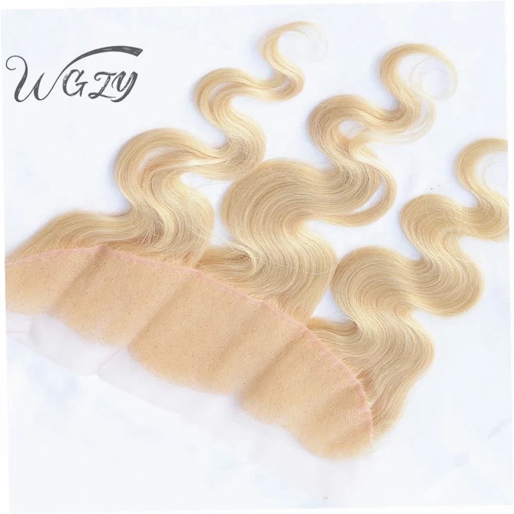 

Top Sell Brazilian Human Hair Blonde 613 Blonde 8-28inch 13*4 Lace Frontals Closure