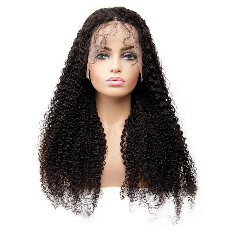 

HL09 13x4 lace Front Wig 10A 150% 12inch-24inch Remy Human Hair Wigs Kinky Curly Fo Black Women