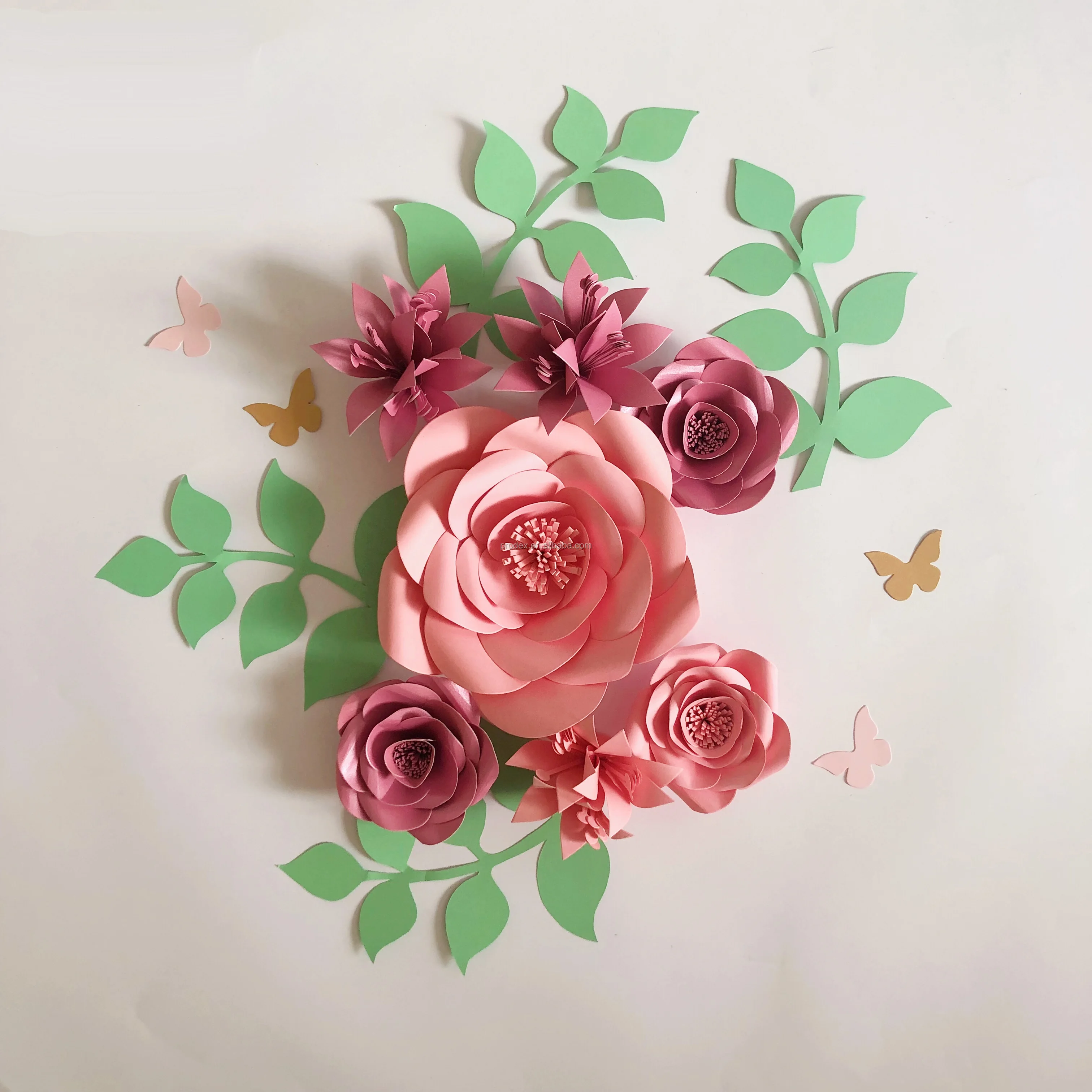 新鲜切割玫瑰花纸