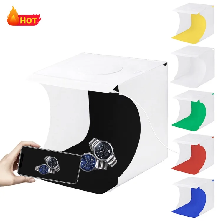 

PULUZ 20cm Mini LED Portable Photo Studio Light Box Camera Jewellery Product Photography Equipment Softbox Photobox