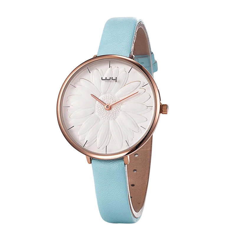 

WY-110 Women custom logo watch flower dial 3 ATM waterproof watches