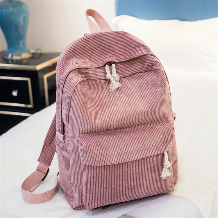 

korean style pink printed high designer fancy big school bags for girls students