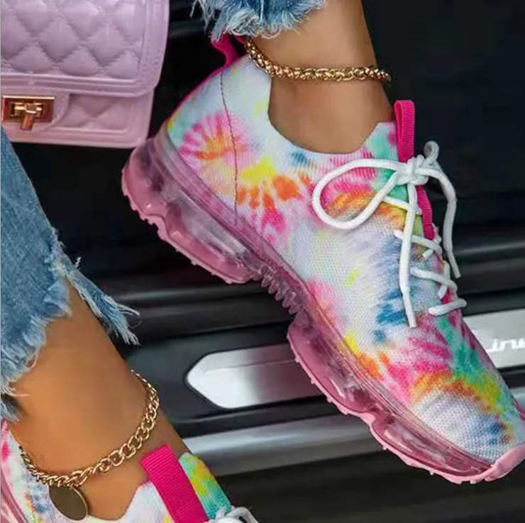 

Hot 2021 Large size Air Cushion Net breathable Running Sneaker Women's Sports Shoes, 12colors