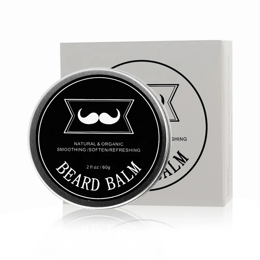

Ready to Ship Natural Organic Beard Oil Balm Private Label Mens Beard Care Balm, Light yellow