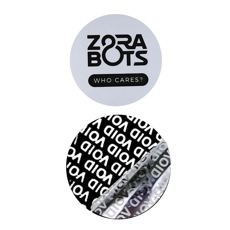 

Custom Printed Security VOID Sealing Tamperproof Plastic Bag Security Seal Self Adhesive Anti Fake Sticker Label Printing