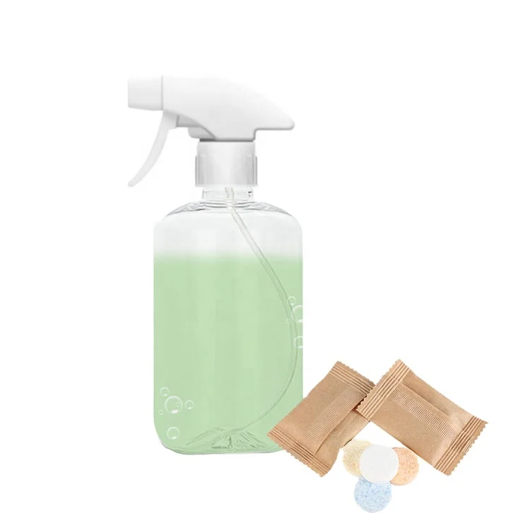 

ECO Friendly Multi function cleaning tablet for all purpose cleaner, White blue yellow