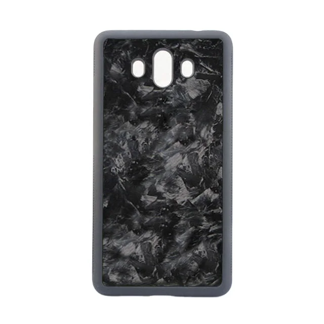 

For HUAWEI MATE10 big grain shell TPU + PC material true carbon fiber texture material shell, Black