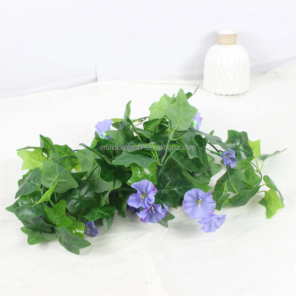 

artificial lilac flower glory ivy plastic film vine leaves fabric flowers garden ornament chiristmas ourdoor decoration plants, As pictures show : white ,red,rosered,pink,champin