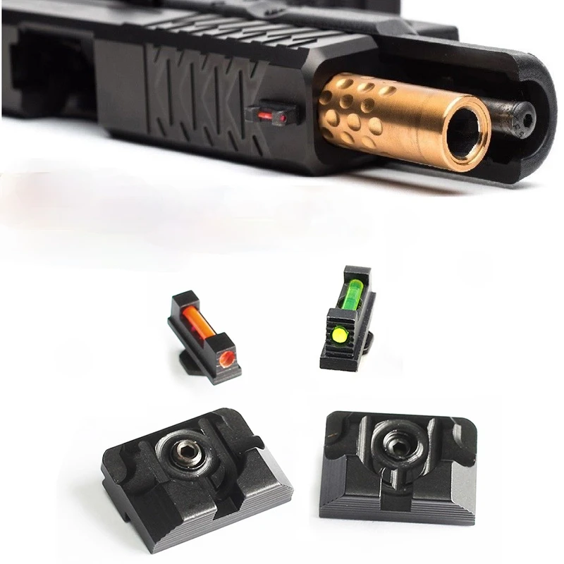 

Tactical .230 Combat Night Front Rear Fiber Sight Set for Hunting Glock G17 19 22 23 Glock Accessory