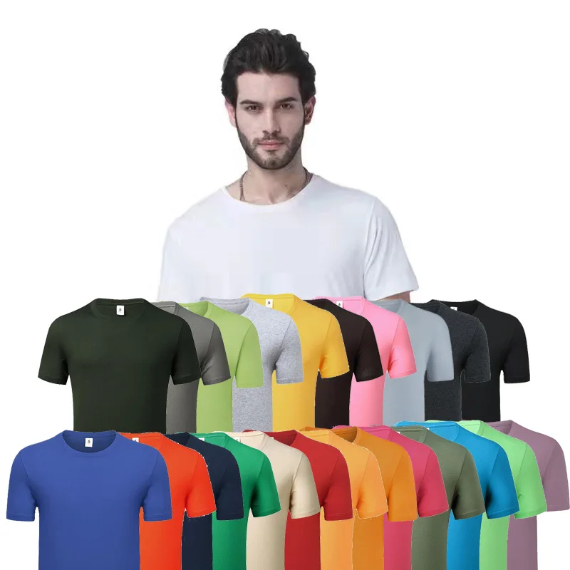 

2022 Casual Wholesale Custom Solid Color Tee Designer Pattern Knitted 100% Cotton 180G Crew Neck Men'S T Shirts In Bulk, Khaki,grey