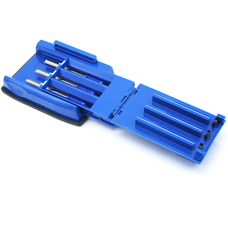 

New manual cigarette maker, ABS three-tube with empty cigarette tube, Blue