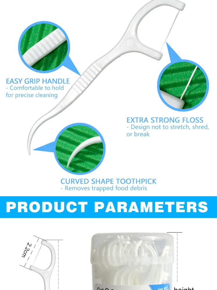 Personalized Ptfe Oral Toothpick Safe Pfas Free Dental Floss Pick Hilo