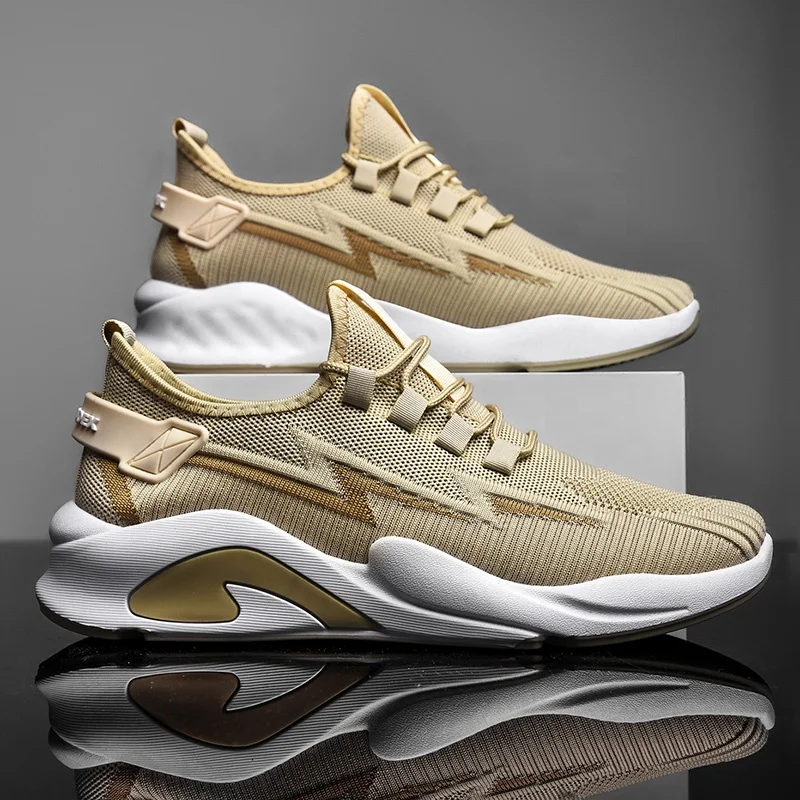 

China Factory Low Price Durable Mens Sports Running Sneakers, Black white