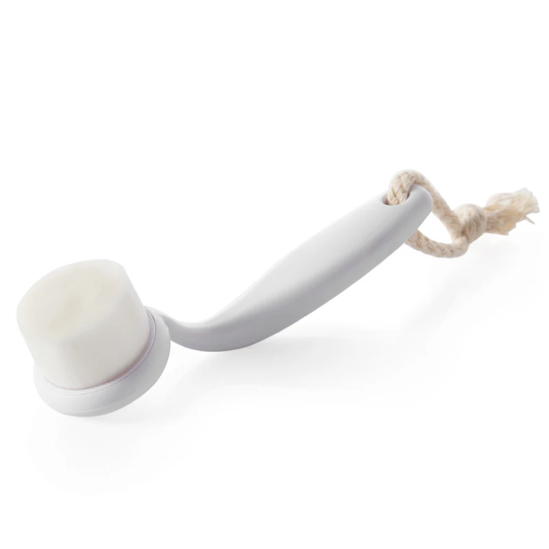 

Plastic Abs Handle Soft Dupont Fiber Face Cleansing Brush, White and pink