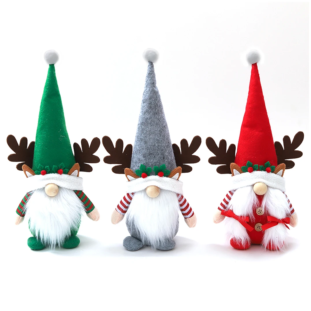 

Factory Hot Sale Felt Fabric Faceless Woodsman Christmas doll ornaments Christmas Gnomes Party Home Decorations