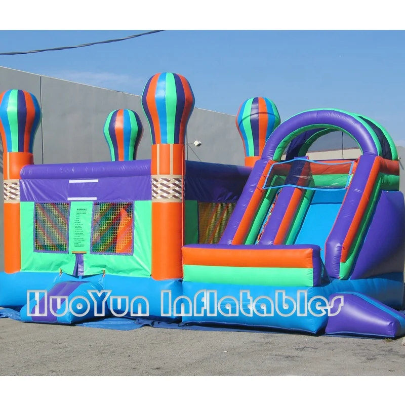 

Commercial Bounce House 100% PVC Inflatable Castle Jumper With Slide Inflatable Slide For Sale, Customized color