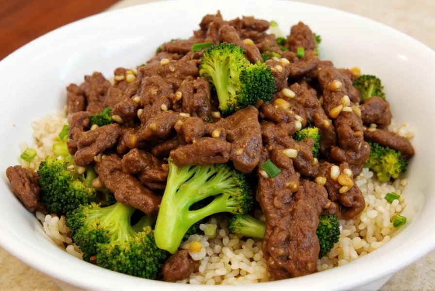 Korean Beef and Broccoli Dish