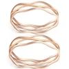 Curved wave Bending hot new design 2019 classical 316L stainless steel jewelry fashion bangle bracelet pulseras accessories