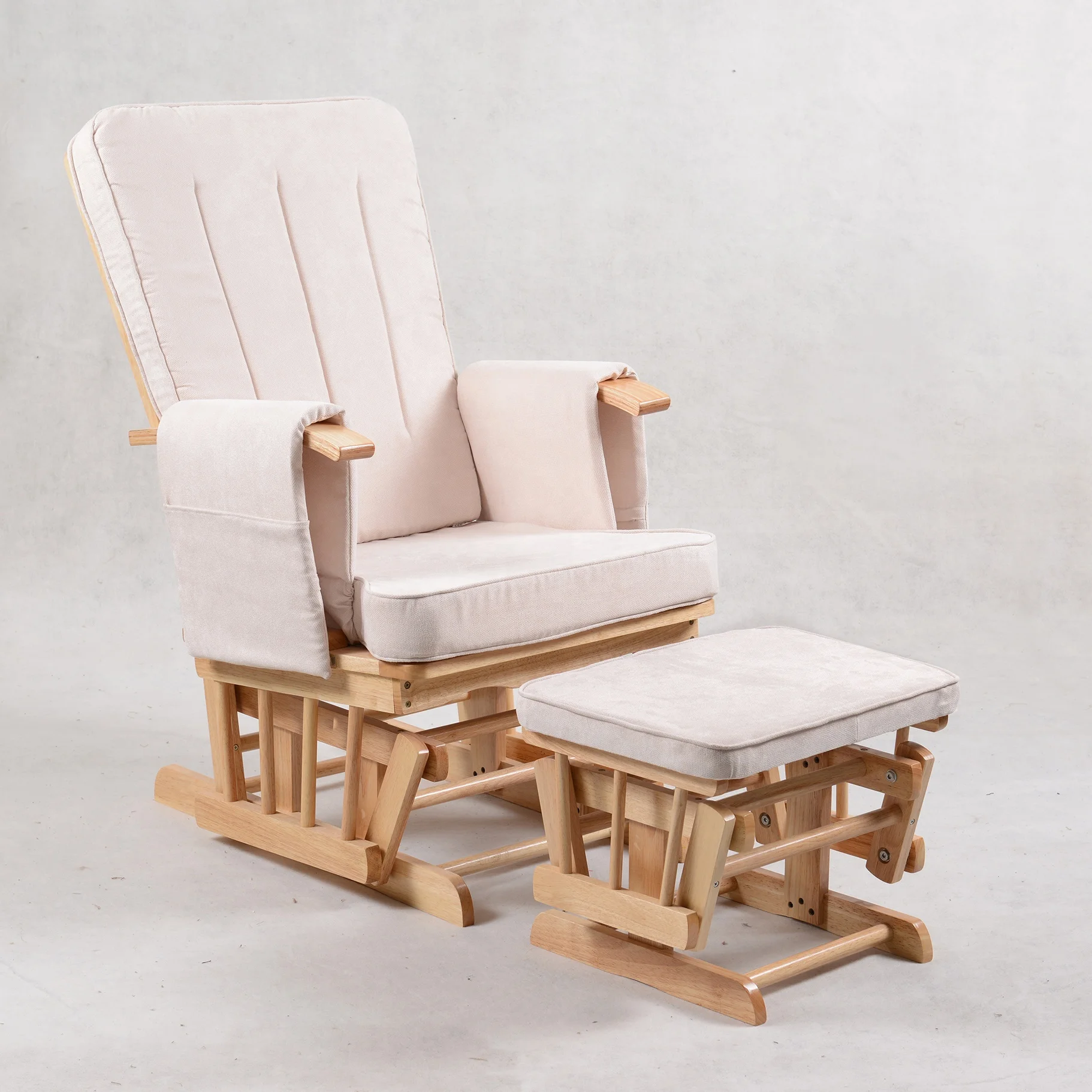 padded glider rocker chair