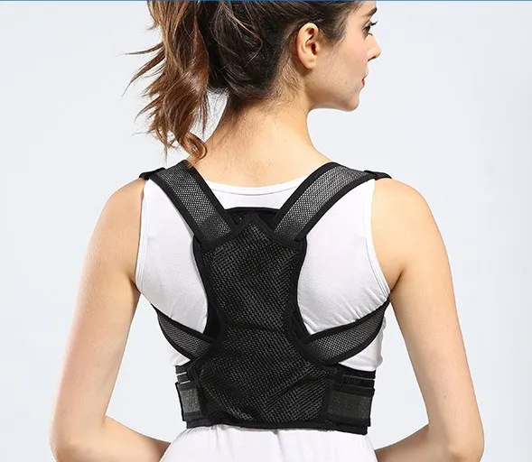 

Outdoors Sports Shoulder Supports Back Brace Correcteur Posture, Black