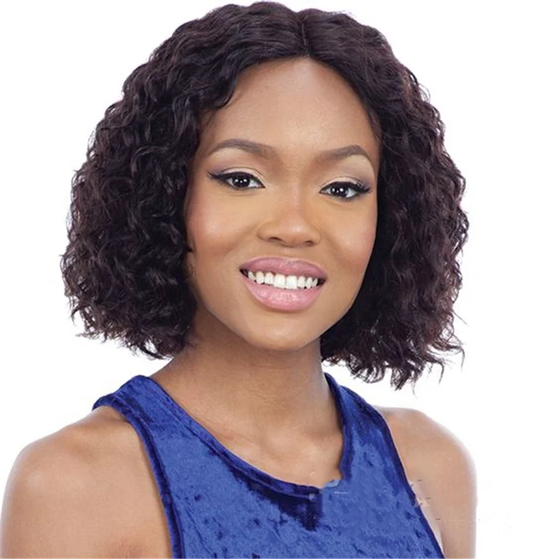 

Human Hair Pixie Wigs Free Part Short Curly Lace Front Wigs