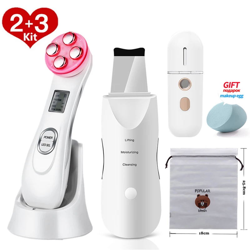 

Ultrasonic Skin Scrubber USB Rechargeable Facial Cleaner Vibration blackhead remover Exfoliating Pore Cleaner Skin Scrubber