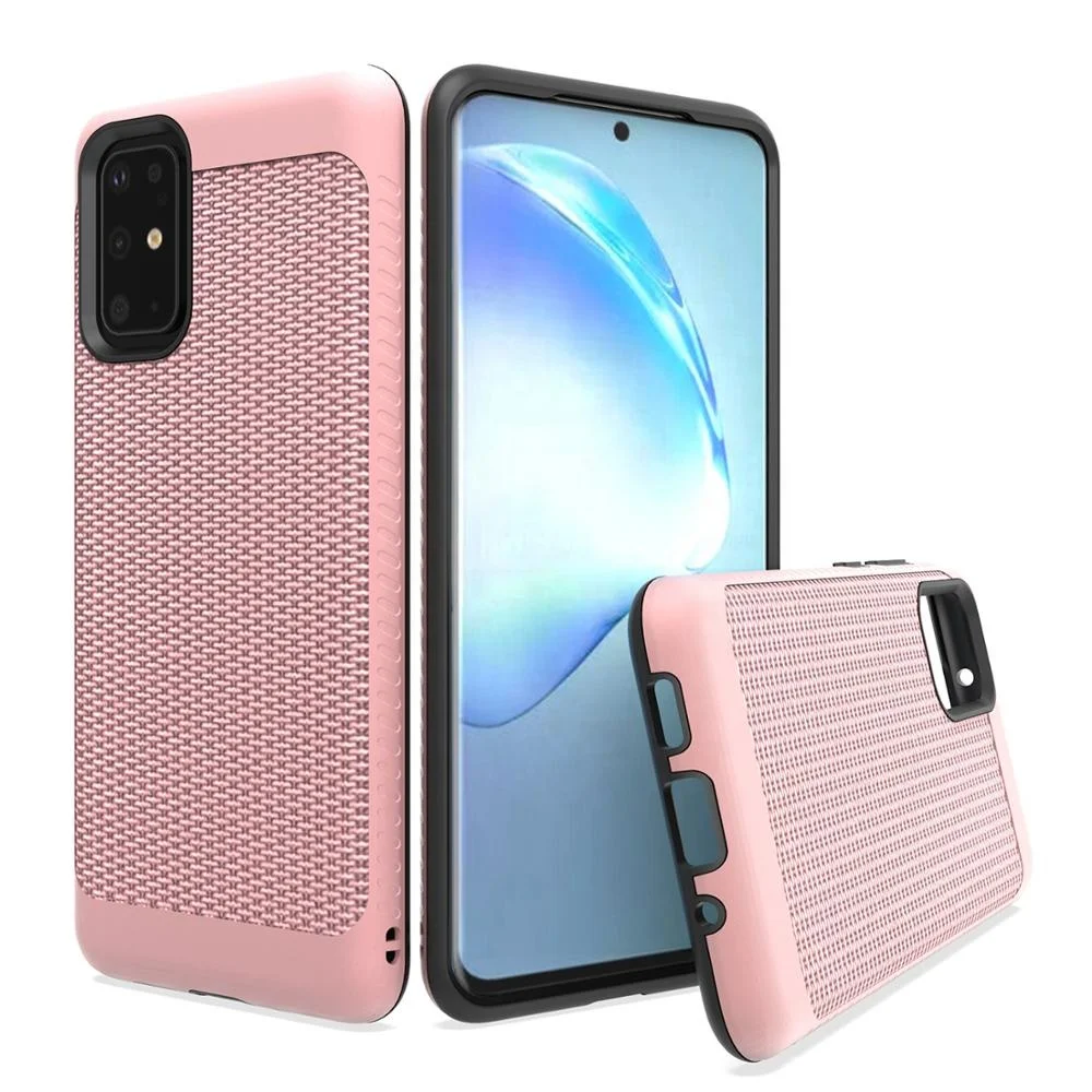 

Fashion Style Soft Touching Hybrid Woven Pattern Design TPU Phone Case for Samsung S20 S20 Pro S20 Ultra, Multi colors
