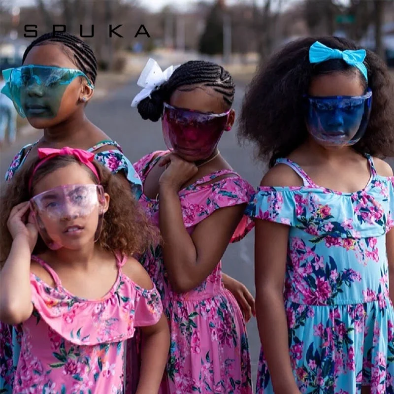 

SPUKA Kids Oversized Whole Face Sunglasses Boys Girls Anti Visor Fog Eyewear SPK05K, Photo shows(custom)