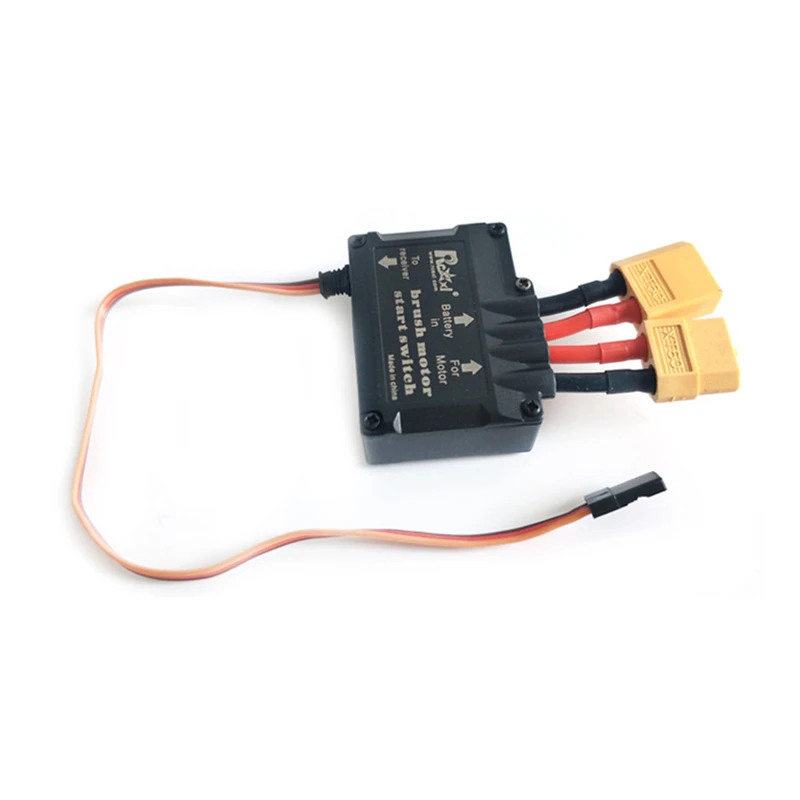 

Rcexl brush motor start switch V2.0 70A electronic start switch for RC Engine DLE EME 20 30 rc drone accessories, Picture shown