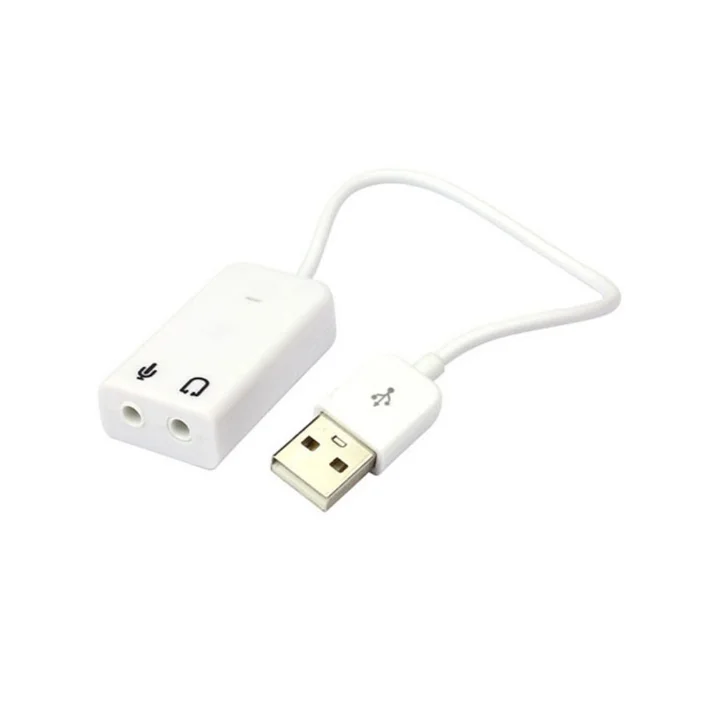 

7.1-channel external USB2.0 audio sound card adapter sound card for laptop PC with cable, suitable for headsets