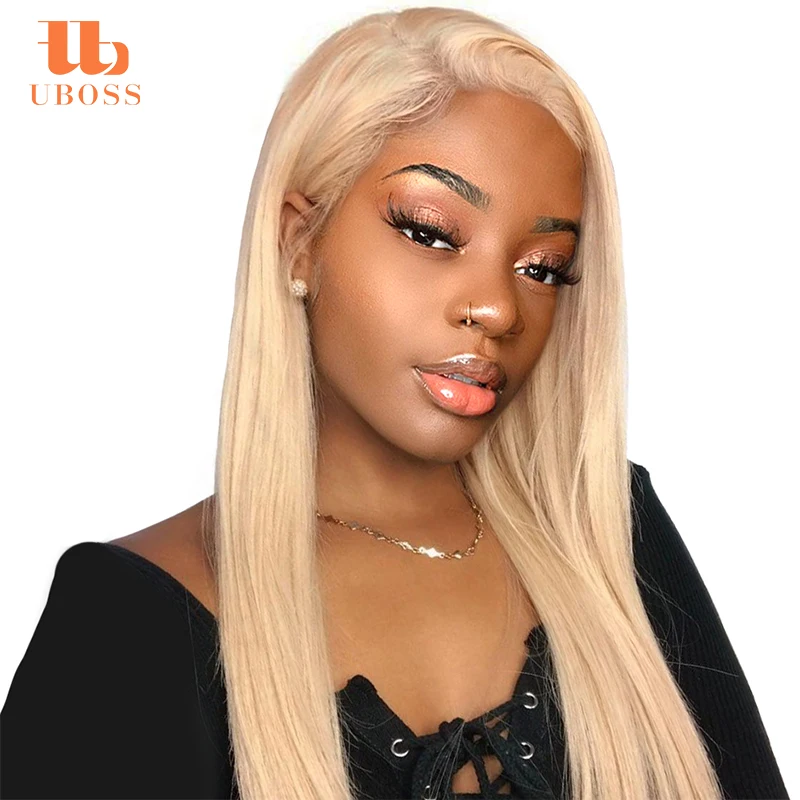 

613 blonde Straight Lace Frontal Wigs 10A Shipping Free Sample Hair