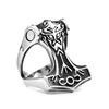 Ask for Sample Stainless Steel Customized Vintage Viking Rings for men Jewelry