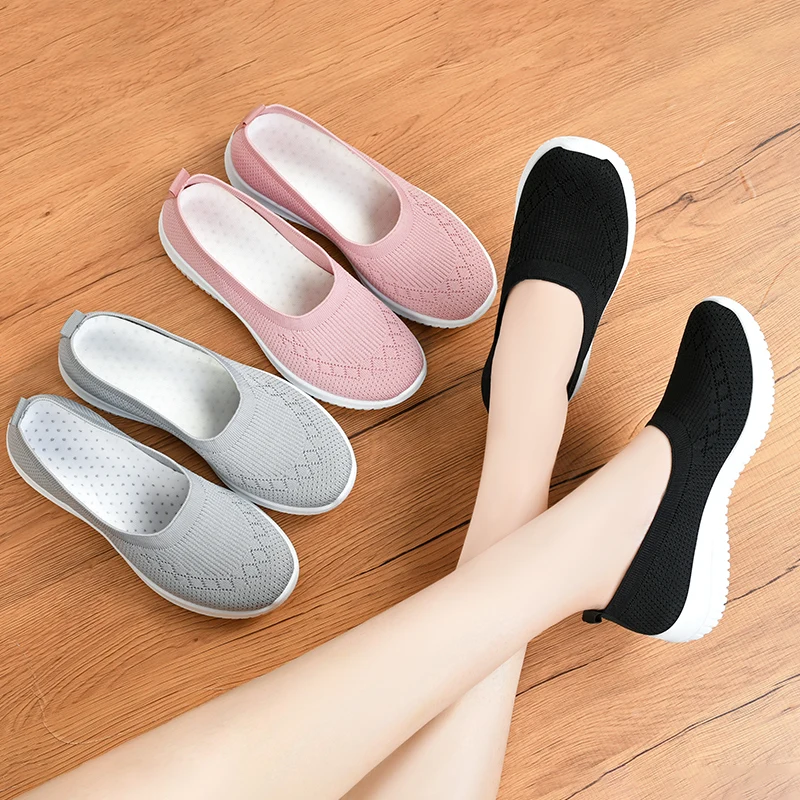

BQ-1 Soft Slip On Casual Walking Women Loafers Office Shoes Women Designer Shoes, Black