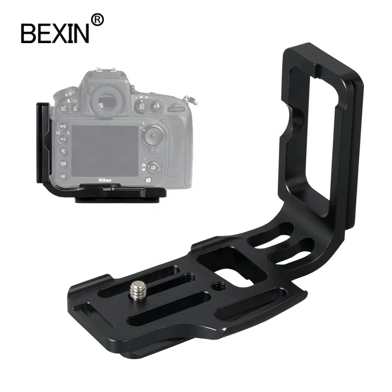 

BEXIN Camera Accessories Camera Hand Grip L shaped Bracket Vertical Arca Swiss Quick Release L Plate For D800/D810/D800E, Black