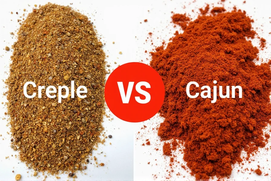 Spice rack with both Creole and Cajun seasonings side by side