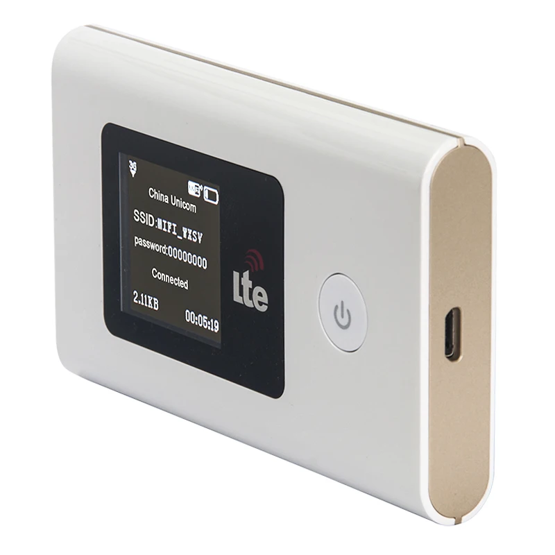 

Portable 100Mbps Pocket WiFi Mobile Hotspot 4G LTE WiFi Router, Black or white or customize for big quantity