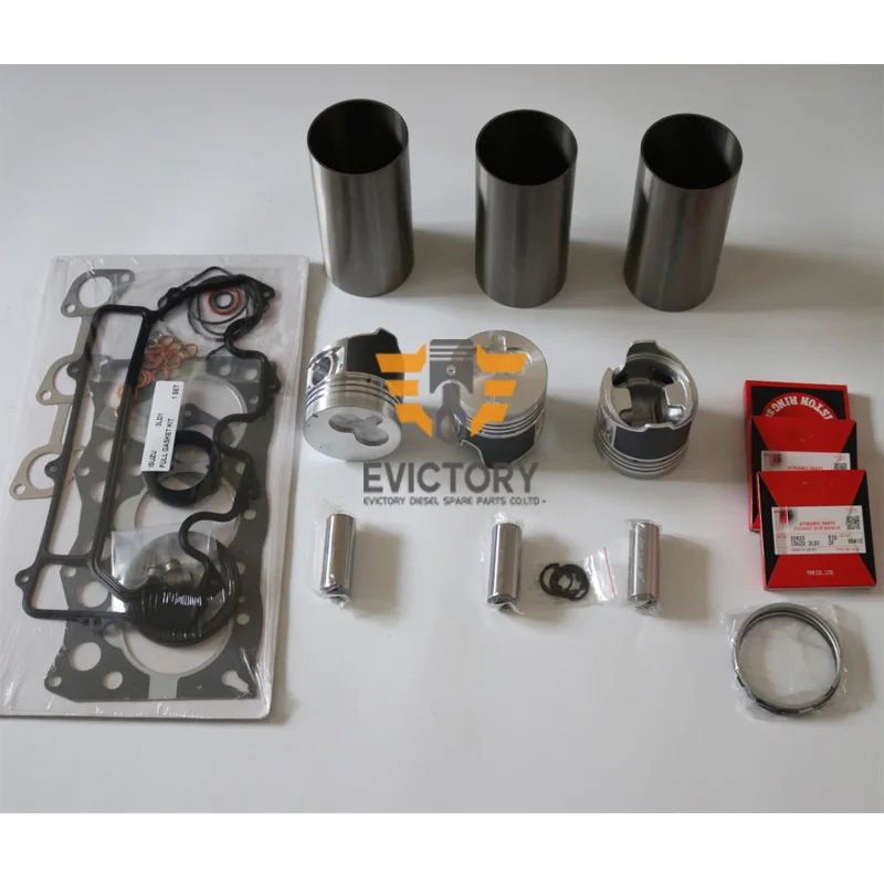 

For Isuzu truck parts 3LD1 rebuild overhaul kit piston ring liner gasket bearing