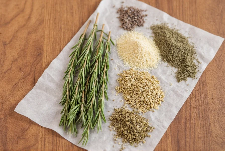 DIY rosemary salt in mason jar