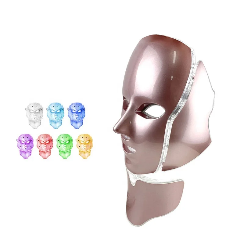 

OEM 7 colors red color face therapy cervical stripe led face mask device