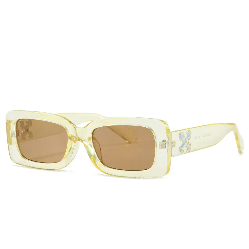 

2021 New Arrivals Unisex Vintage Latest Design Ladies Rectangle Leopard Big Match Hot Sell Trendy Sunglasses
