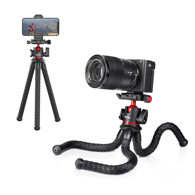 

Ulanzi MT-32 Octopus Flexible Tripod with Metal Arca Swiss Ballhead for DSLR Camera Portable Vlog Tripod for LED Light Mic