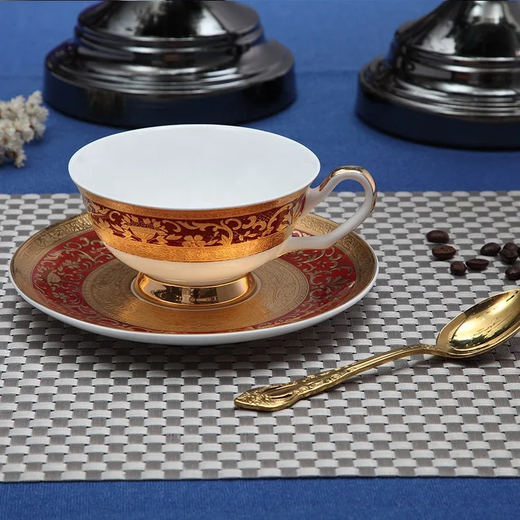 ceramic cup with spoon