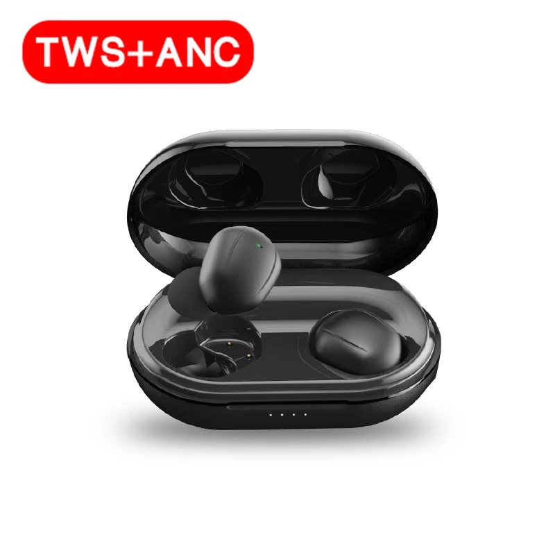 Active Noise Cancelling Bluetooth Earbuds True Wireless Bluetooth ANC Earbuds with Wireless Charging Case