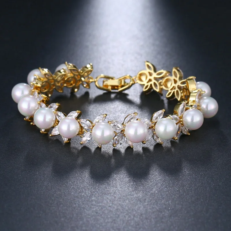 

Trendy little girls series personalized jewelry bracelet women pearl bracelet