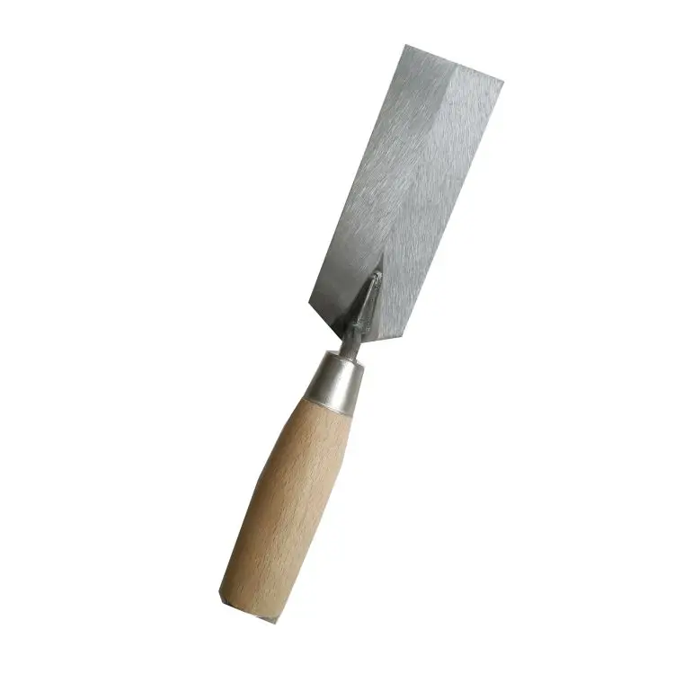 

5-1/2 x2 inch narrow bucket brick trowel with wooden and soft grip handle