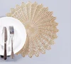 Modern popular foldable gold sliver eco-friendly table mat/placemat