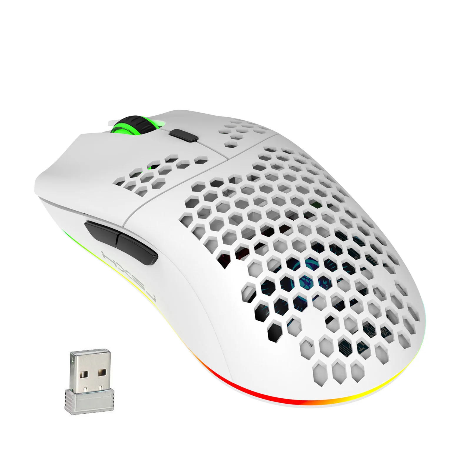 hxsj t66 rgb 2.4 g wireless gaming mouse