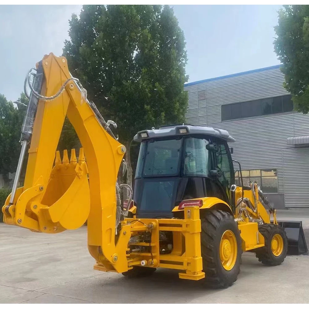 

Multi-Purpose Integral 4Wd Backhoe Excavator 1cbm Bucket Capacity Backhoe Loader For Construction Machinery