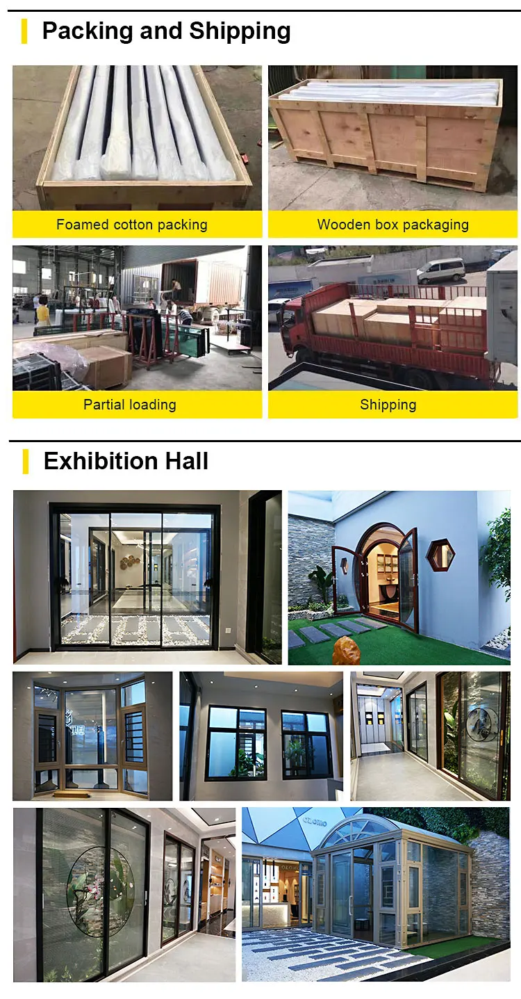 New design aluminium doors window types of aluminum doors sliding folding door